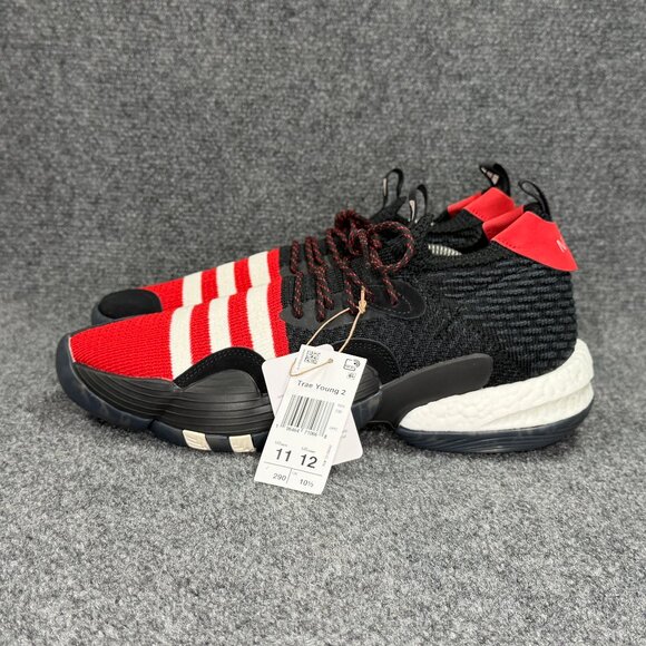 Adidas Trae Young 2 Basketball Shoes Mens 11 Chinese New Year Black Red Athletic main image 12
